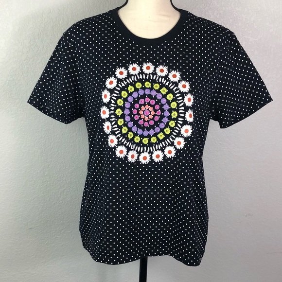 Desigual Tops - Desigual Polka Dot Floral Tee